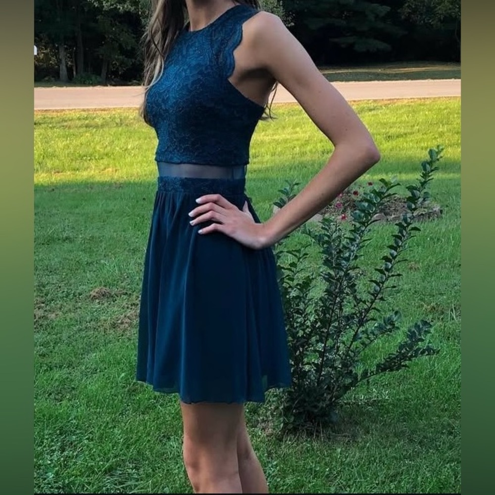 Teal Homecoming Dress